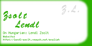 zsolt lendl business card